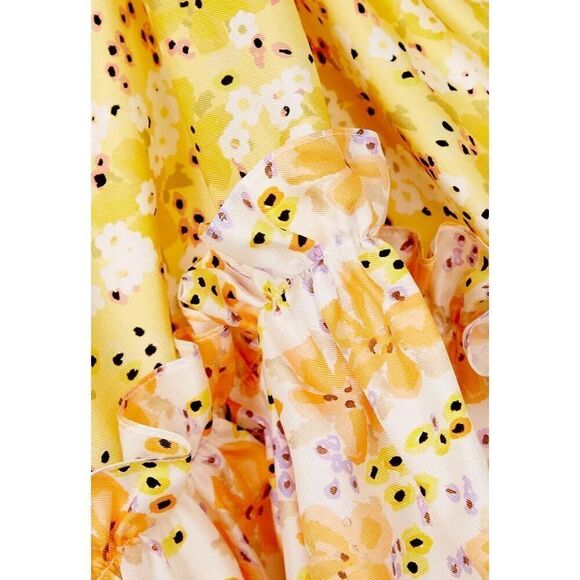 BRØGGER Karo Floral-Print Silk-Twill Top NWOT Size Small - Picture 5 of 8